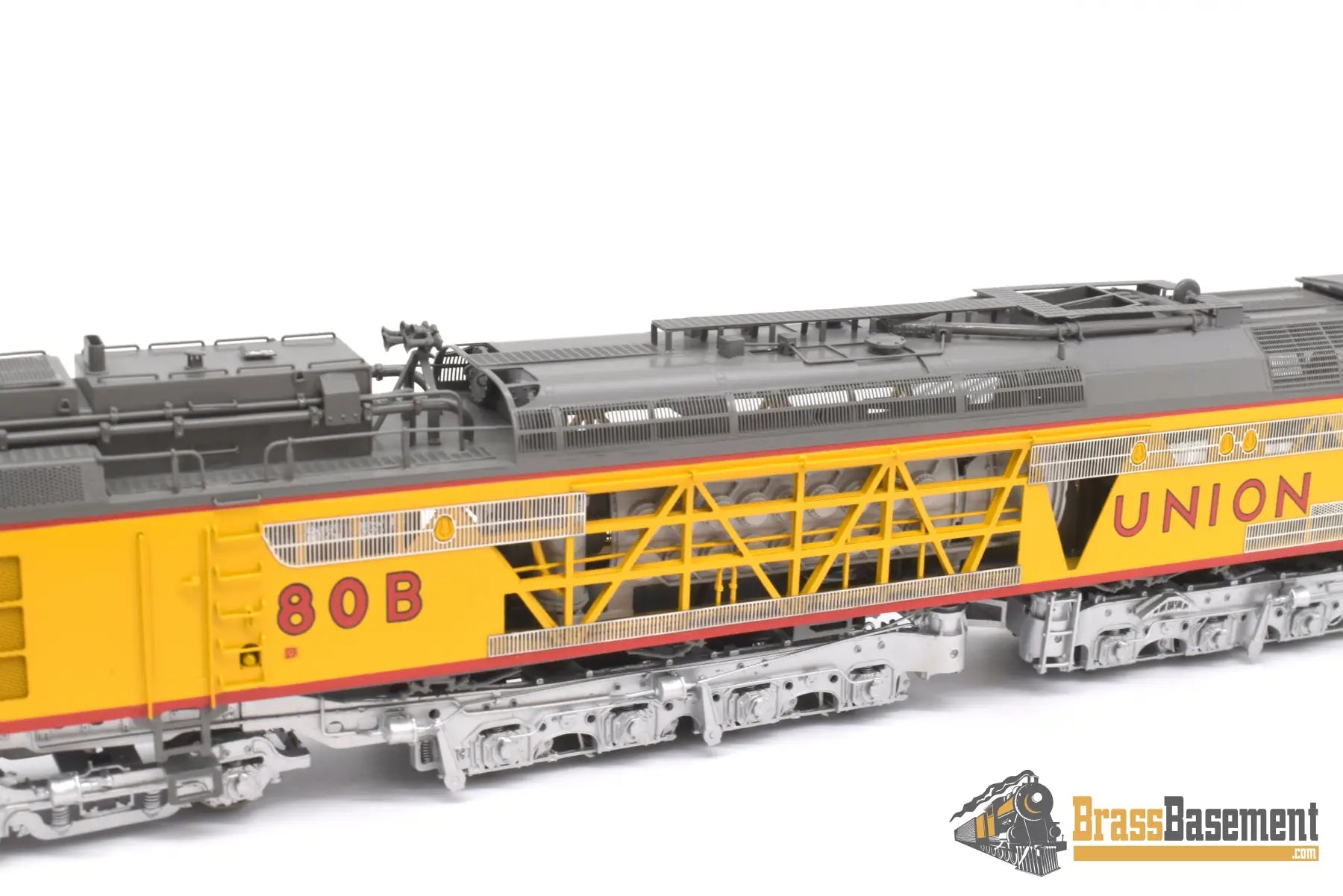 Ho Brass - Omi 5096.1 Overland Union Pacific Up #80/8080 Coal Turbine 3 Unit Set Factory Painted