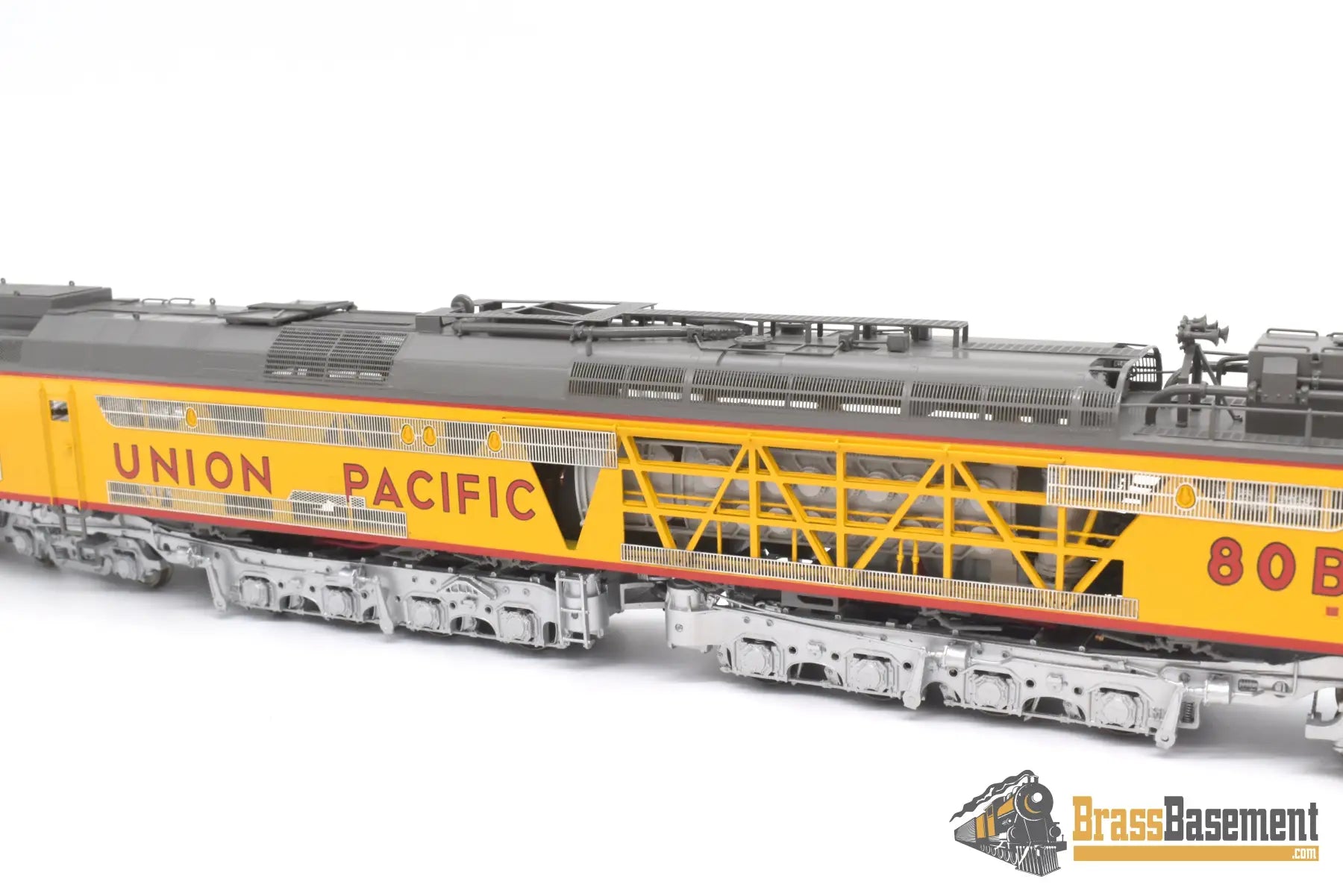 Ho Brass - Omi 5096.1 Overland Union Pacific Up #80/8080 Coal Turbine 3 Unit Set Factory Painted