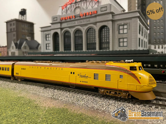 Ho Brass - Omi 5197.1 Union Pacific Up ’City Of Salina’ M - 10000 3 Car Set Cpomi Passenger