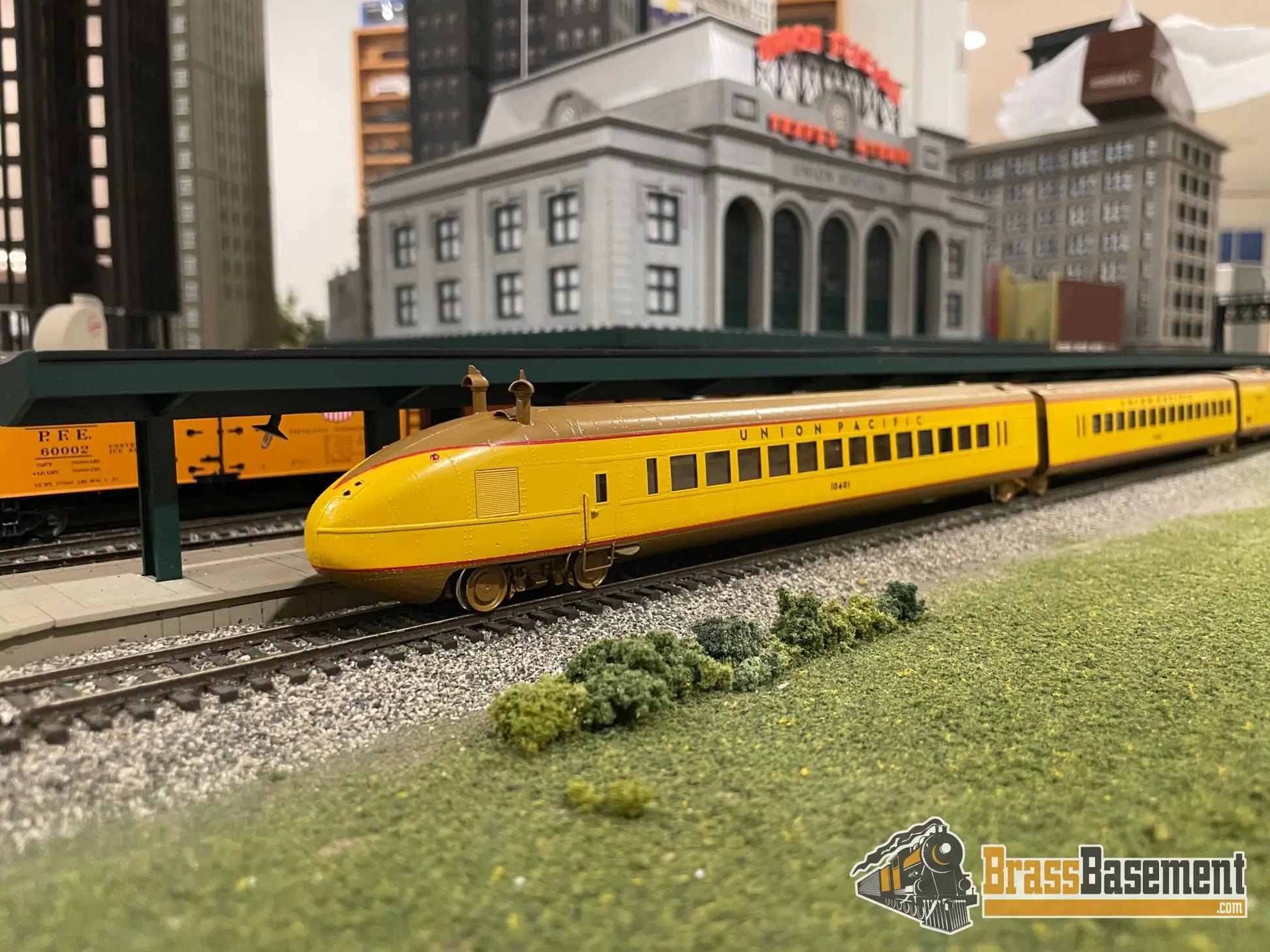 Ho Brass - Omi 5197.1 Union Pacific Up ’City Of Salina’ M - 10000 3 Car Set Cpomi Passenger