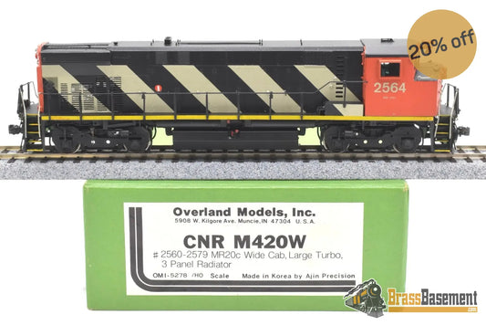 Ho Brass - Omi 5278 Cnr Canadian National M420W #2564 Custom Painted Chevron’s Diesel