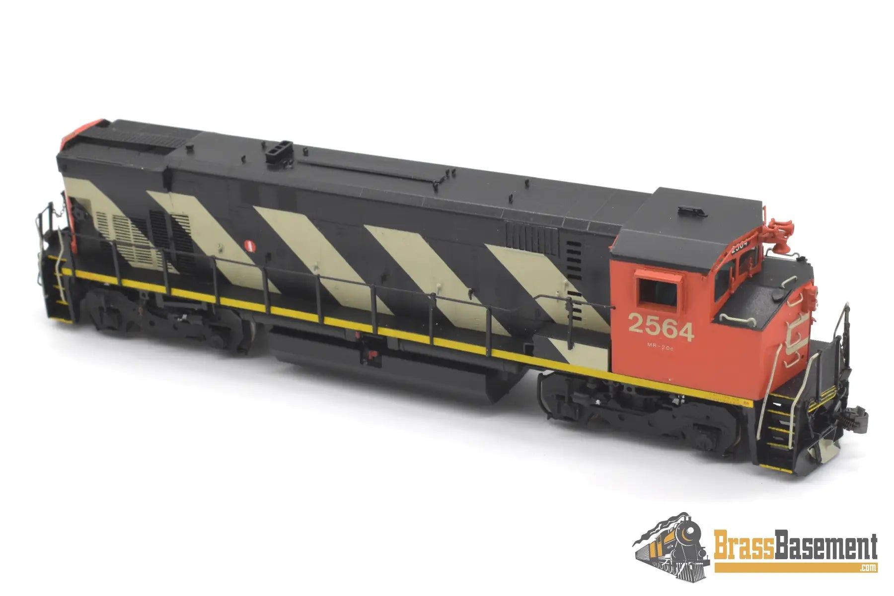 Ho Brass - Omi 5278 Cnr Canadian National M420W #2564 Custom Painted Chevron’s Diesel