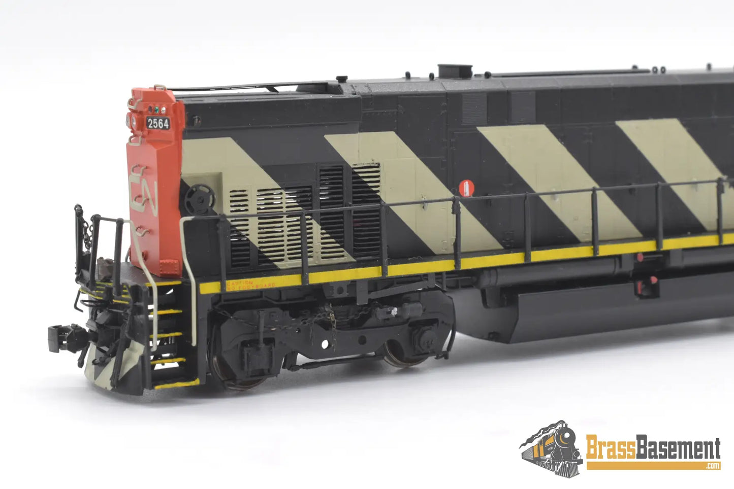 Ho Brass - Omi 5278 Cnr Canadian National M420W #2564 Custom Painted Chevron’s Diesel