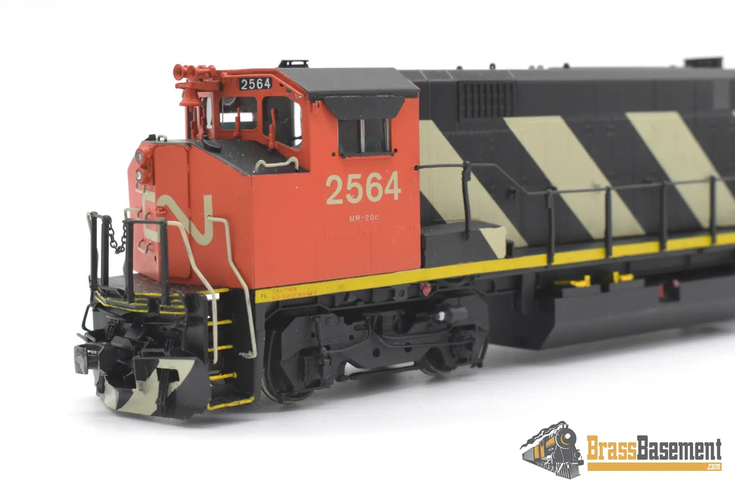 Ho Brass - Omi 5278 Cnr Canadian National M420W #2564 Custom Painted Chevron’s Diesel