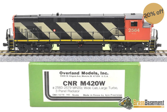 Ho Brass - Omi 5278 Cnr Canadian National M420W #2564 Custom Painted Chevron’s Diesel