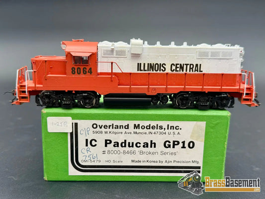 HO Brass - OMI 5479 Illinois Central IC EMD GP10 #8064 - C/P Nice Diesel