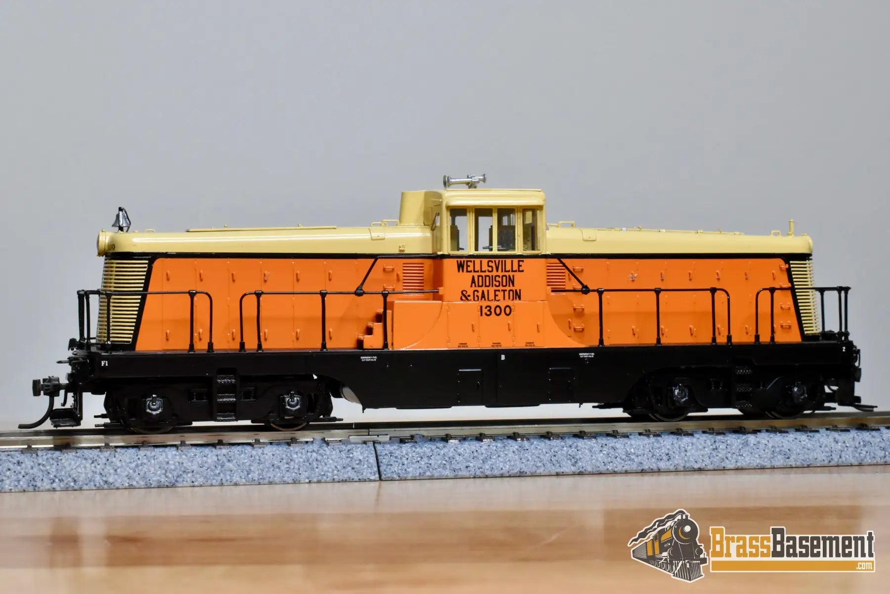 HO Brass OMI 5498.2 Overland WAG Wellsville Addison and Galeton 132 Ton Centercab Diesel #1300 Diesel