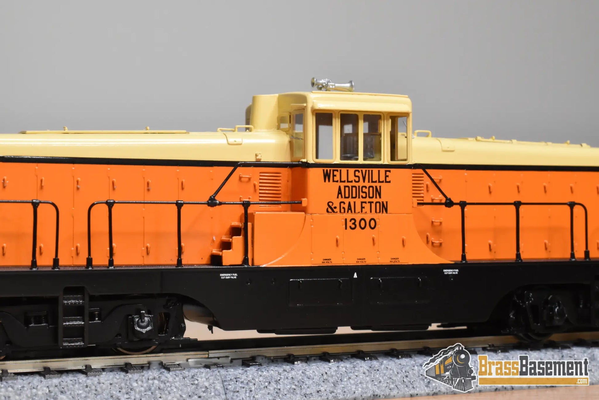 HO Brass OMI 5498.2 Overland WAG Wellsville Addison and Galeton 132 Ton Centercab Diesel #1300 Diesel