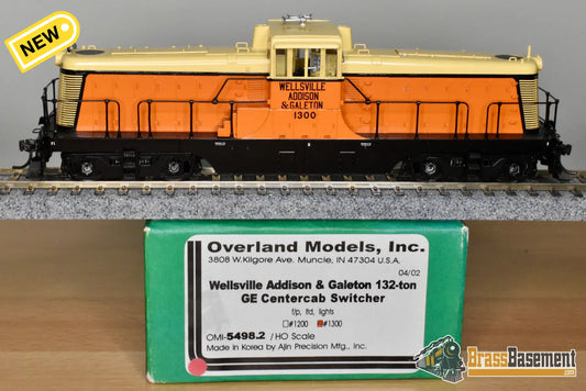 HO Brass OMI 5498.2 Overland WAG Wellsville Addison and Galeton 132 Ton Centercab Diesel #1300 Diesel