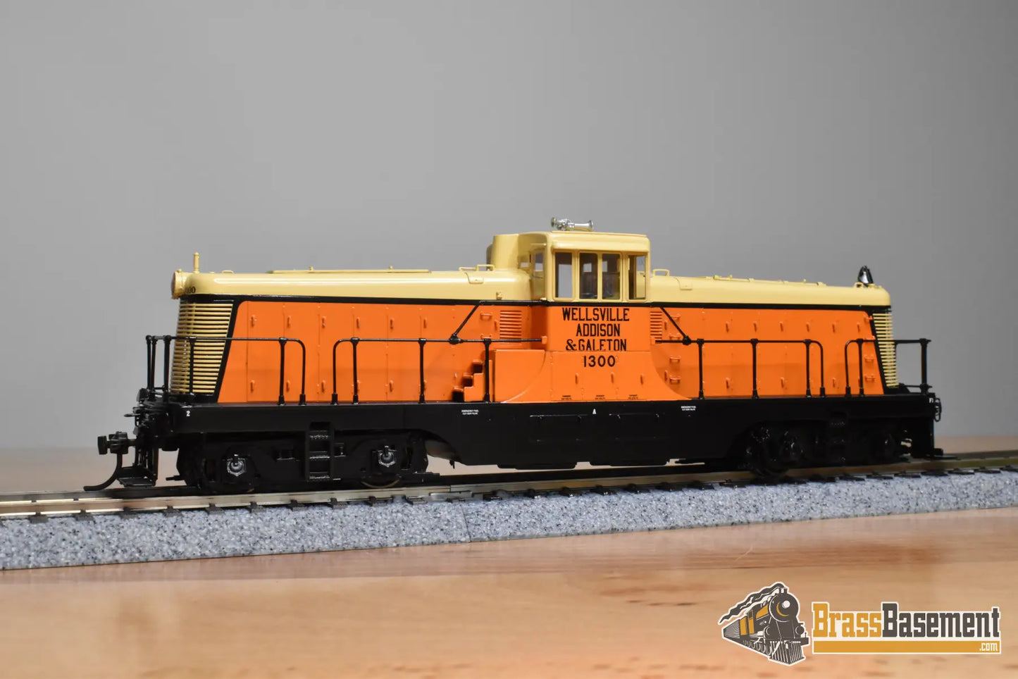 HO Brass OMI 5498.2 Overland WAG Wellsville Addison and Galeton 132 Ton Centercab Diesel #1300 Diesel