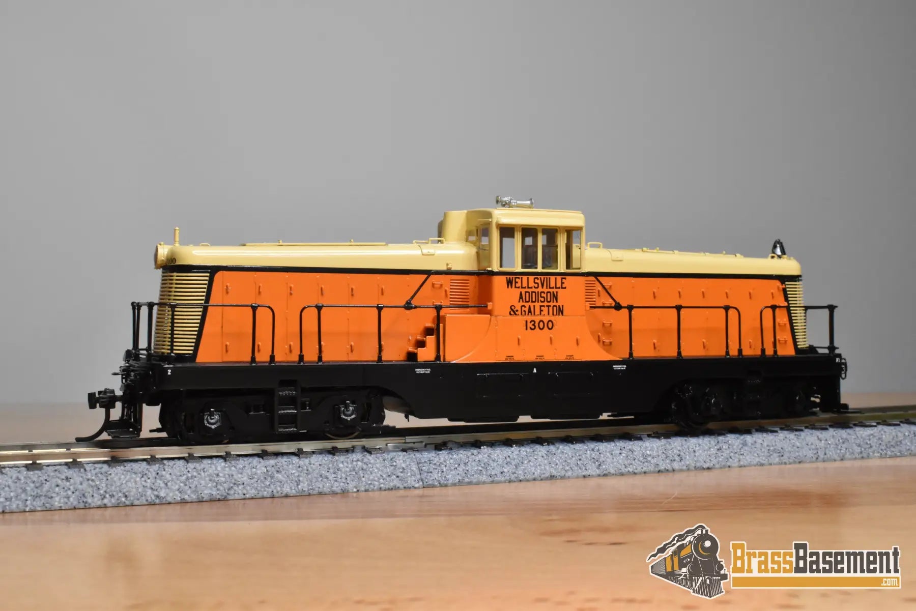 HO Brass OMI 5498.2 Overland WAG Wellsville Addison and Galeton 132 Ton Centercab Diesel #1300 Diesel