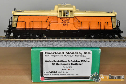 HO Brass OMI 5498.2 Overland WAG Wellsville Addison and Galeton 132 Ton Centercab Diesel #1300 Diesel