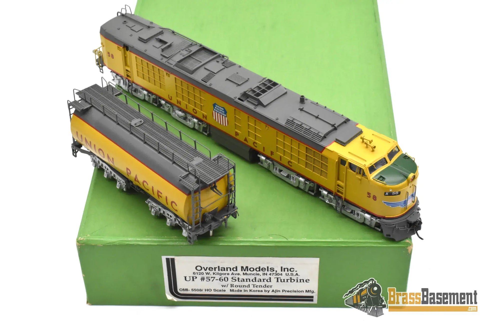 HO Brass - OMI 5508.1 Union Pacific #58 Standard Turbine w/ Round Tender - CPOMI Ajin Turbine