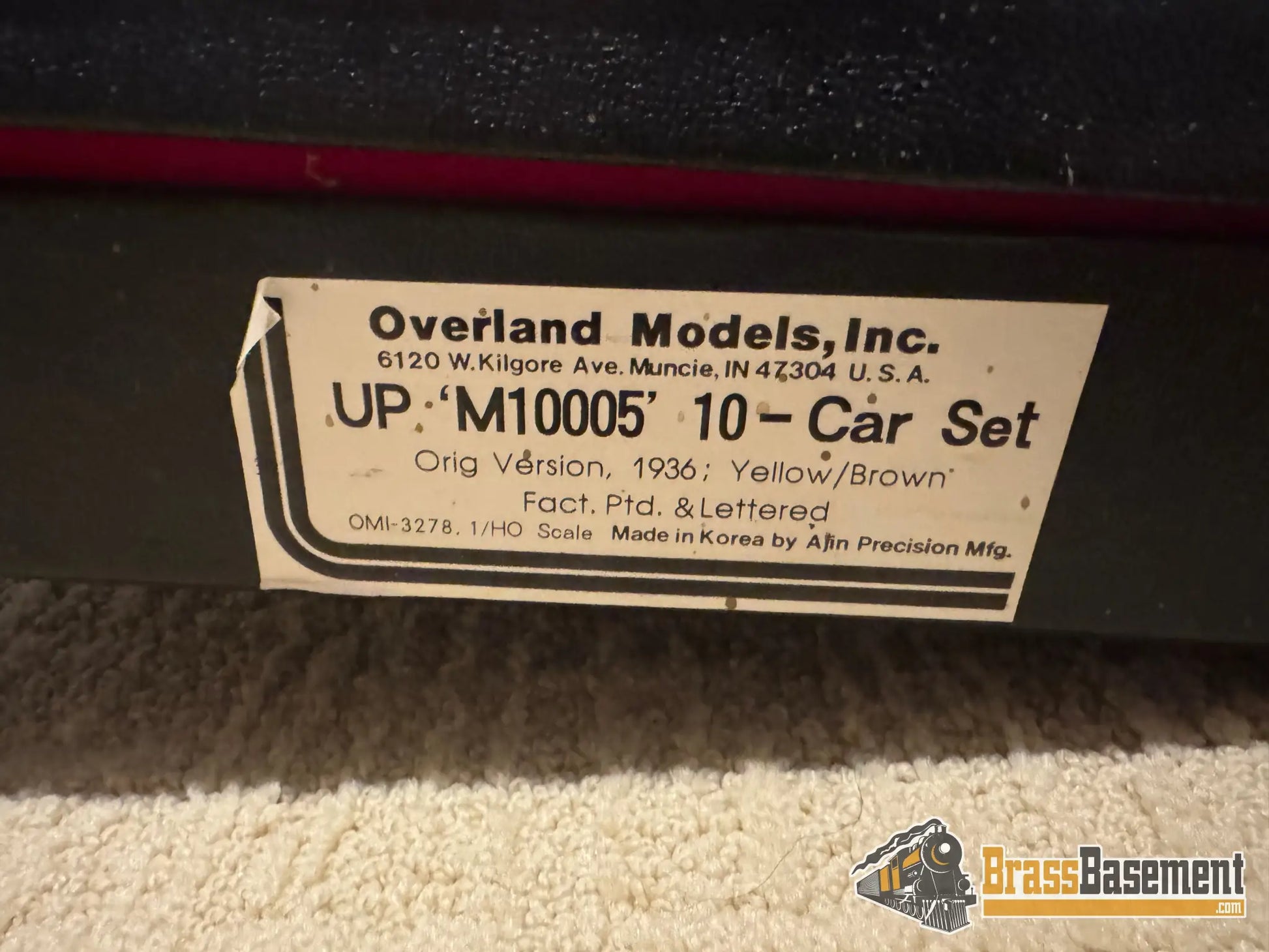 HO Brass - OMI 5548.1 & 3278.1 Union Pacific M-10005 Full Set - 2 Engines and 10 Car Set - FP Ajin