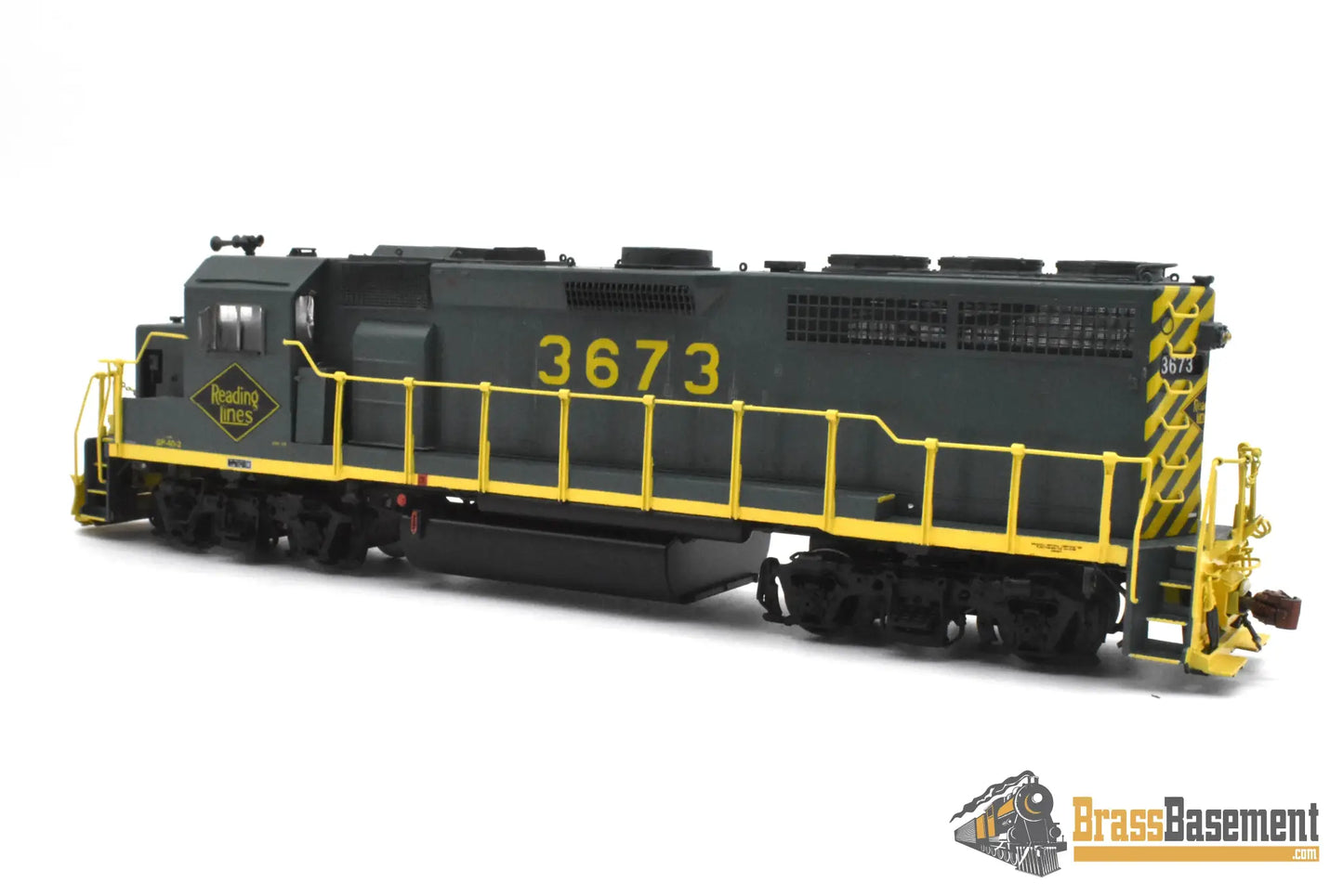 HO Brass - OMI 5579 Reading GP40-2 #3673 Mid 1970s C/P - NICE - Diesel