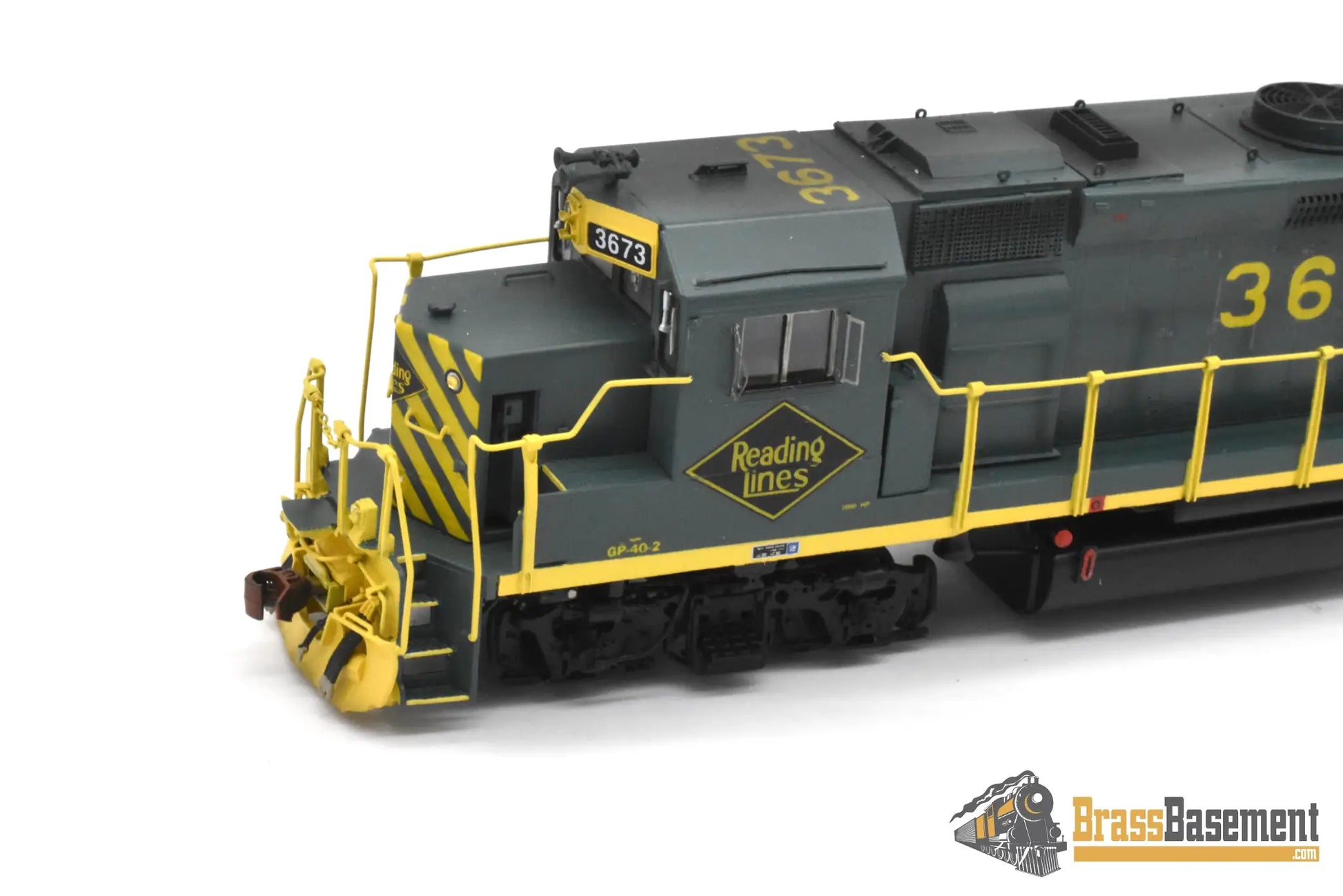 HO Brass - OMI 5579 Reading GP40-2 #3673 Mid 1970s C/P - NICE - Diesel