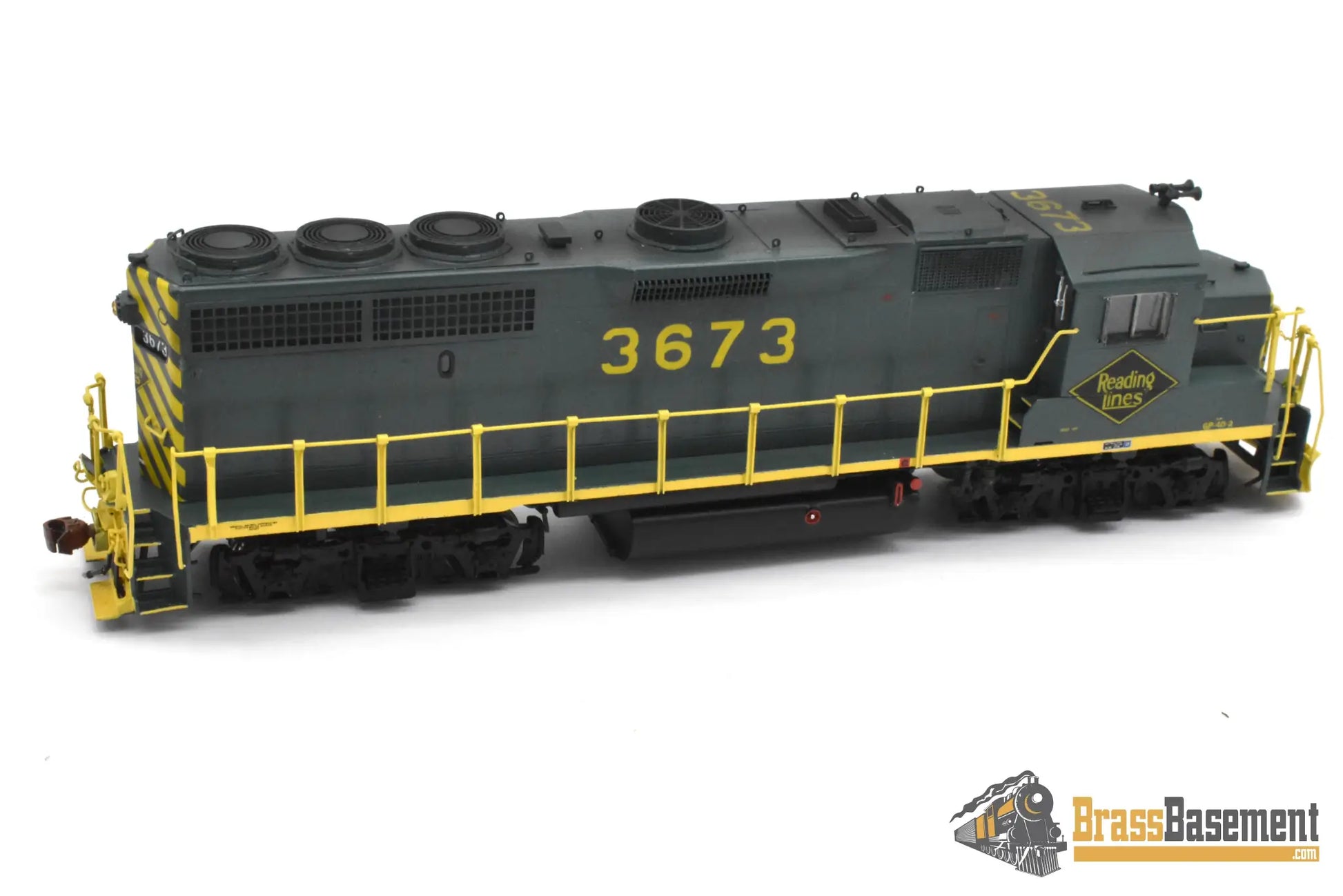 HO Brass - OMI 5579 Reading GP40-2 #3673 Mid 1970s C/P - NICE - Diesel
