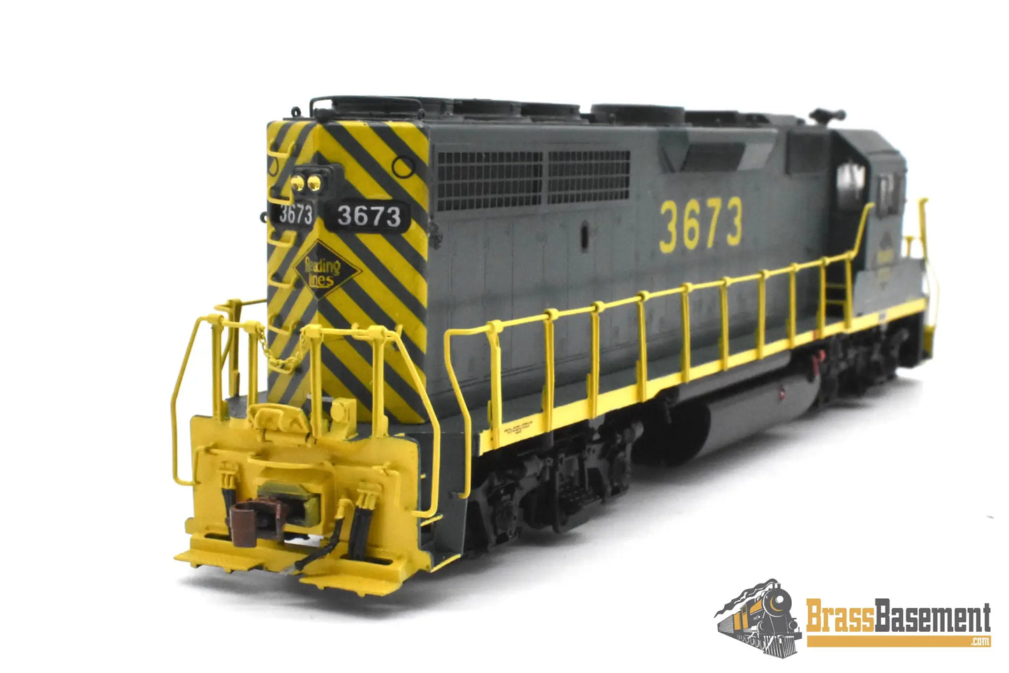 HO Brass - OMI 5579 Reading GP40-2 #3673 Mid 1970s C/P - NICE - Diesel