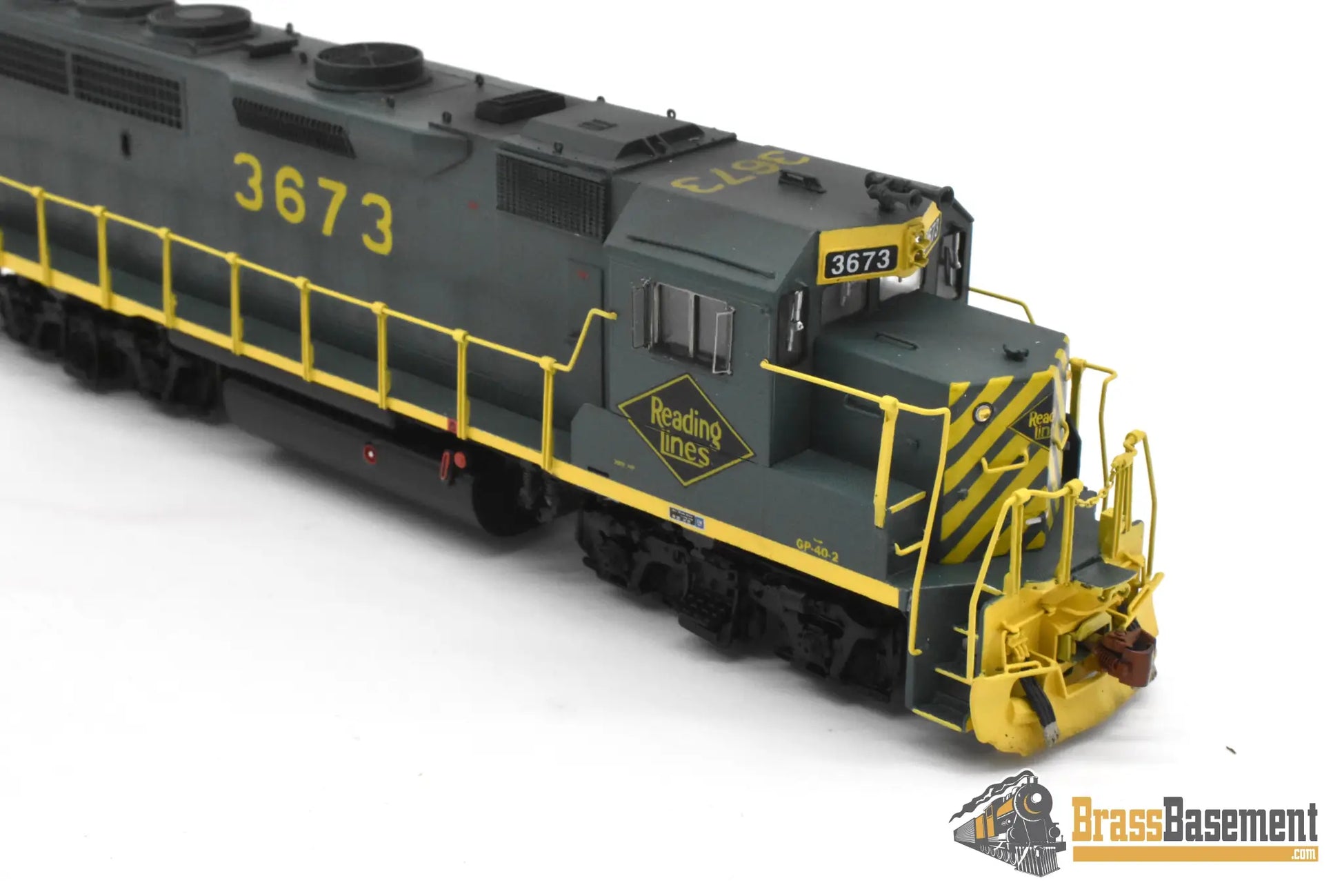 HO Brass - OMI 5579 Reading GP40-2 #3673 Mid 1970s C/P - NICE - Diesel