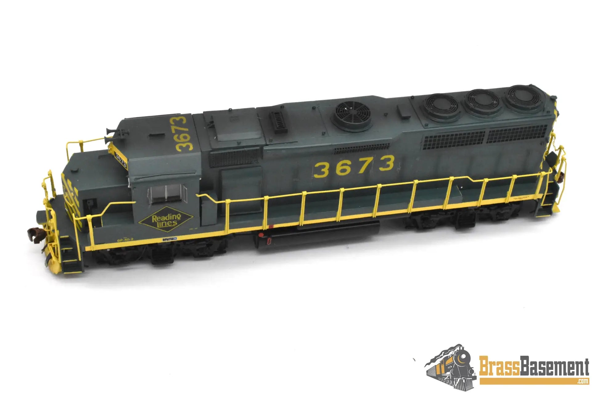 HO Brass - OMI 5579 Reading GP40-2 #3673 Mid 1970s C/P - NICE - Diesel