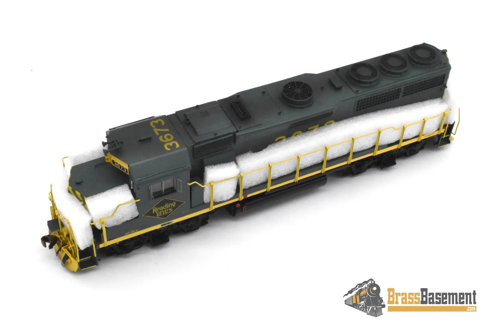 HO Brass - OMI 5579 Reading GP40-2 #3673 Mid 1970s C/P - NICE - Diesel