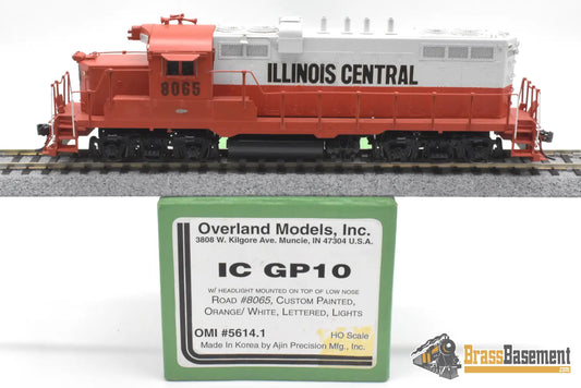 HO Brass - OMI 5614.1 Illinois Central IC EMD GP10 #8065 - Headlight Top of Nose - FP Diesel