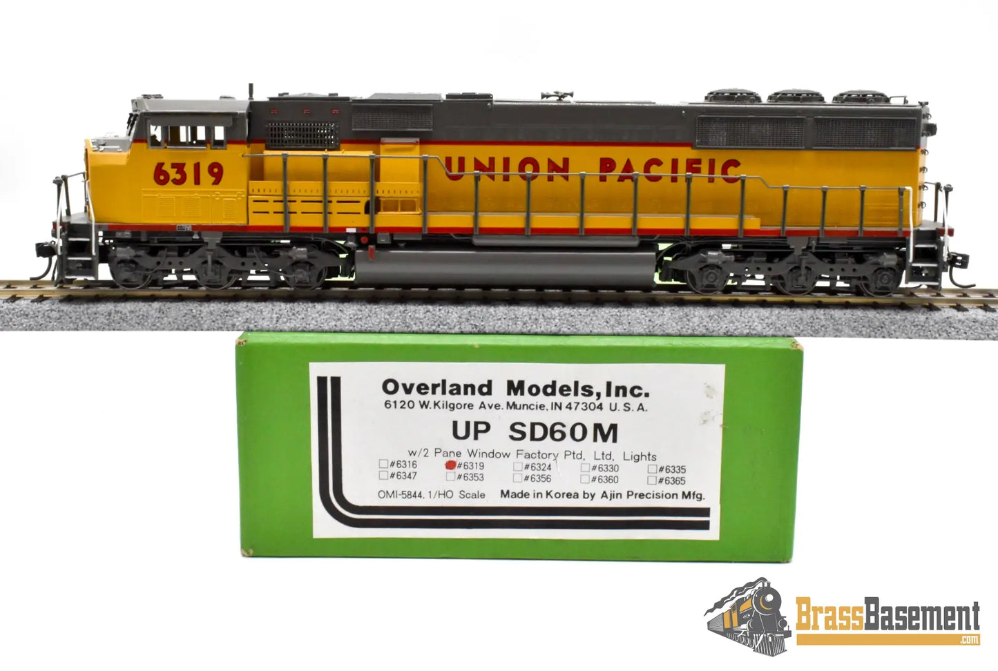 HO Brass - OMI 5844.1 Union Pacific UP SD60M #6319 - F/P w/ Lights - MINT Diesel