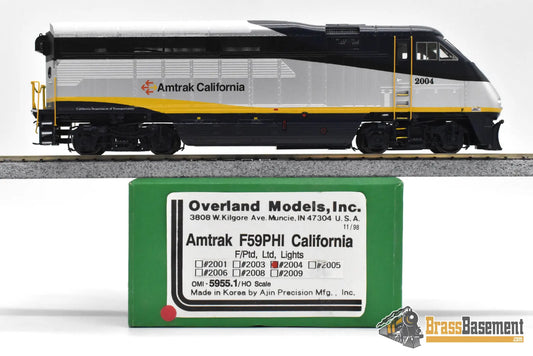 HO Brass - OMI 5955.1 Amtrak California F59PHI #2004 - F/P Mint Diesel