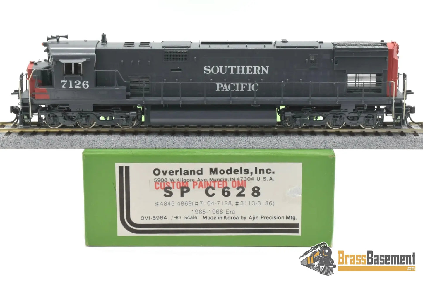 Ho Brass - Omi 5984 Southern Pacific Sp C628 #7126 Custom Paint Turbine