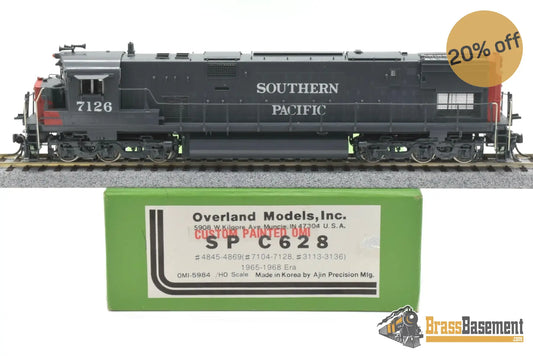 Ho Brass - Omi 5984 Southern Pacific Sp C628 #7126 Custom Paint Turbine