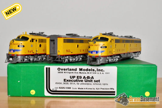 HO Brass – OMI 6225.1 UP Union Pacific E9 A-B-A Executive Unit Set – #949A #963B #951A – F/P - Diesel