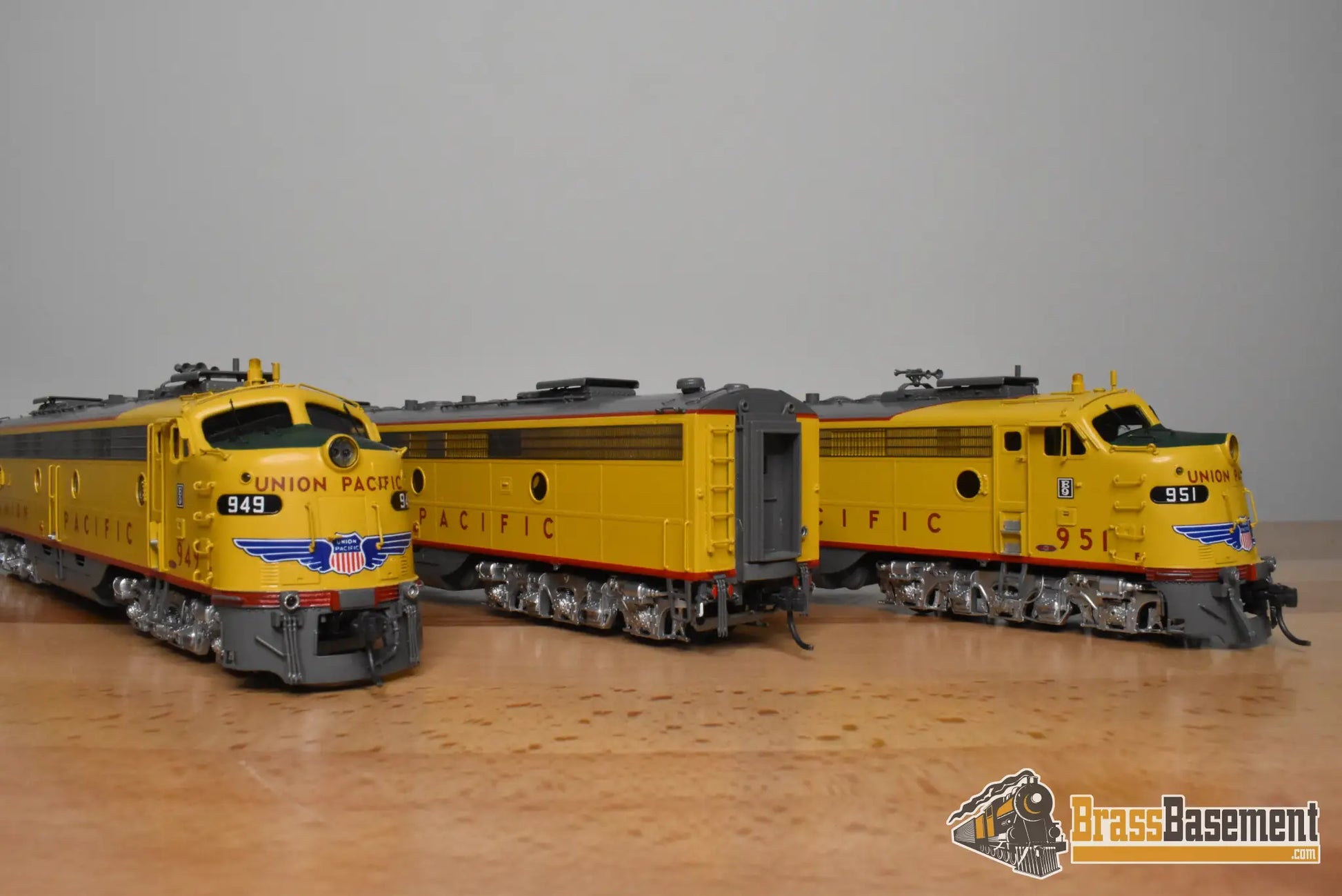 HO Brass – OMI 6225.1 UP Union Pacific E9 A-B-A Executive Unit Set – #949A #963B #951A – F/P - Diesel