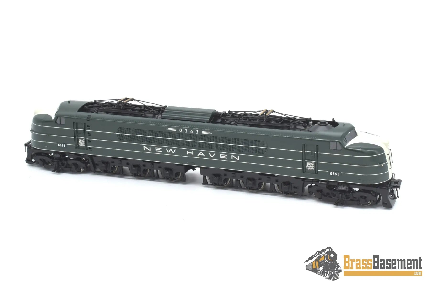 Ho Brass - Omi 6287.2 New Haven Ep - 4 Passenger Electric Factory Painted Hunter