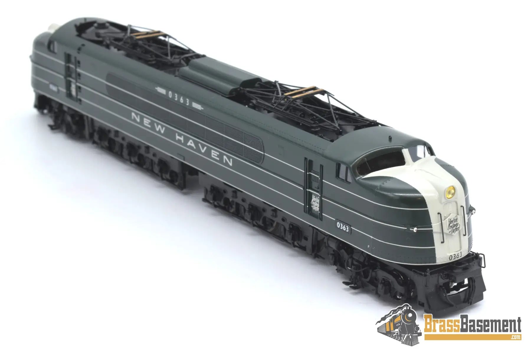 Ho Brass - Omi 6287.2 New Haven Ep - 4 Passenger Electric Factory Painted Hunter