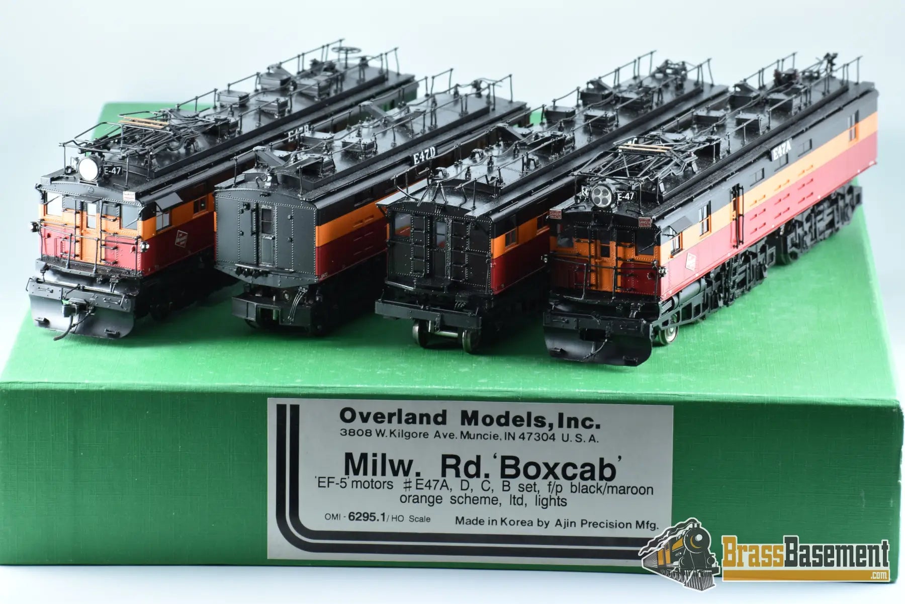 Ho Brass - Omi 6295.1 Milwaukee Road Ef - 5 Boxcab E47 Set 4 Locomotives Electric