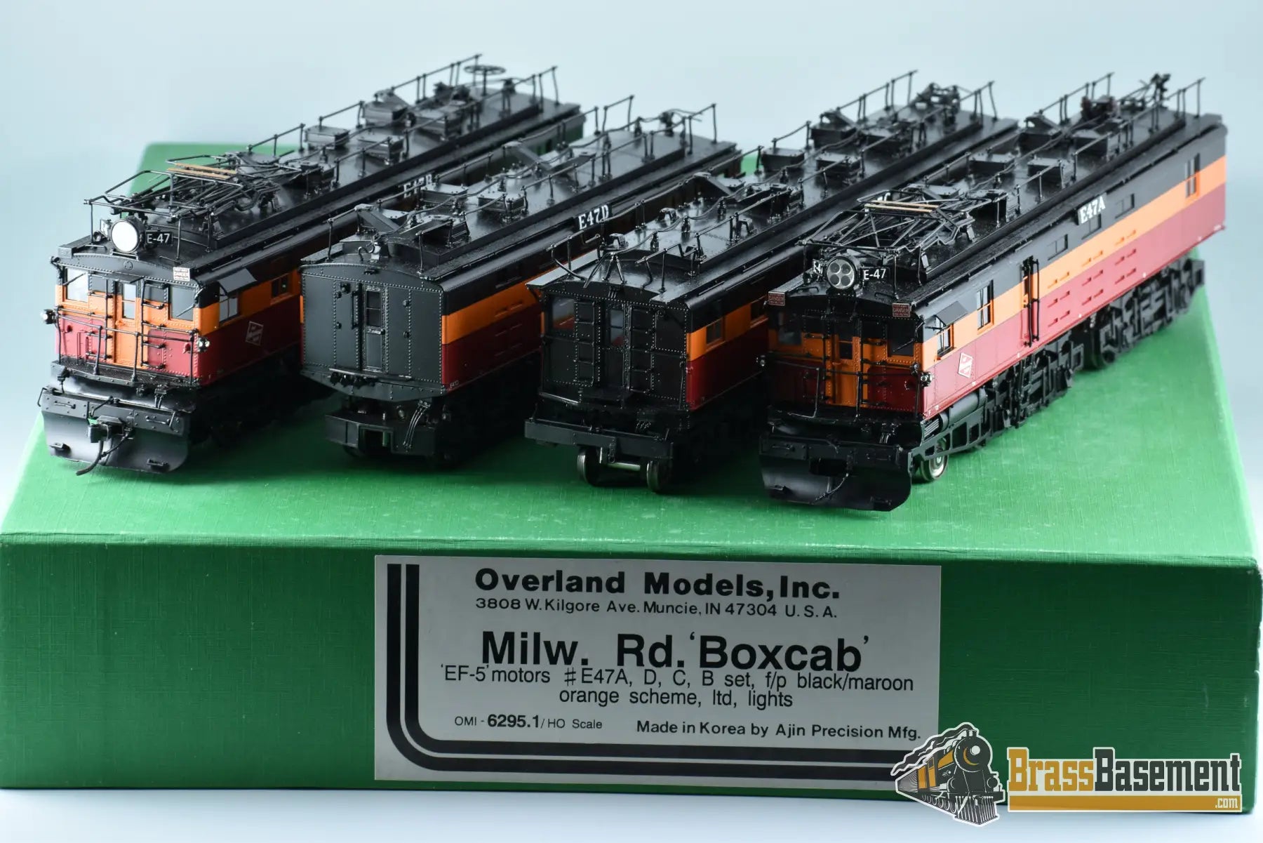 Ho Brass - Omi 6295.1 Milwaukee Road Ef - 5 Boxcab E47 Set 4 Locomotives Electric