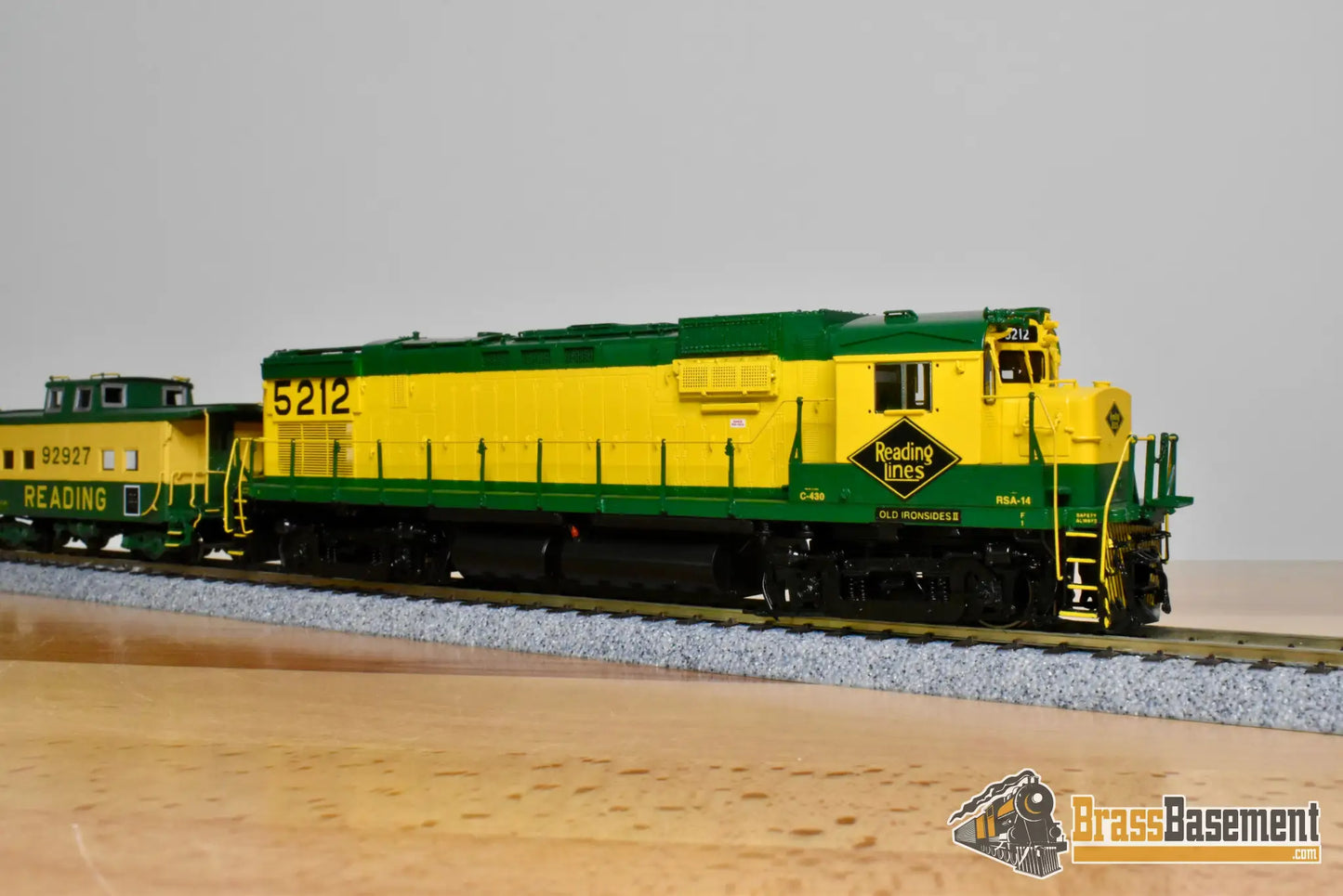 HO Brass - OMI 6350.1 Reading C-430 AAR Trucks #5212 ’Old Ironsides II’ - FP - Diesel