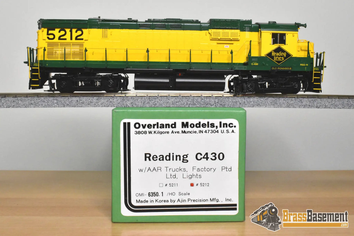 HO Brass - OMI 6350.1 Reading C-430 AAR Trucks #5212 ’Old Ironsides II’ - FP - Diesel