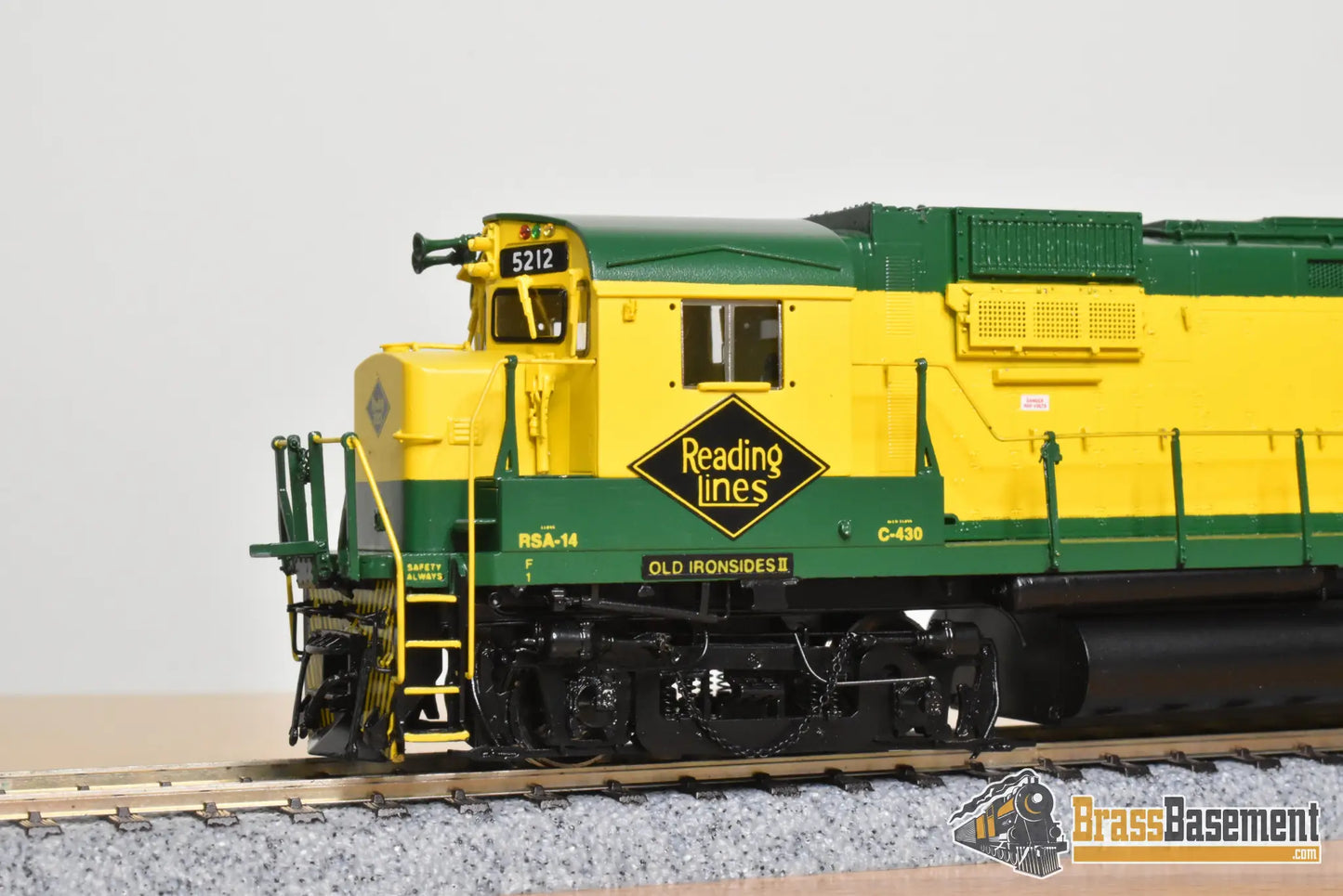 HO Brass - OMI 6350.1 Reading C-430 AAR Trucks #5212 ’Old Ironsides II’ - FP - Diesel
