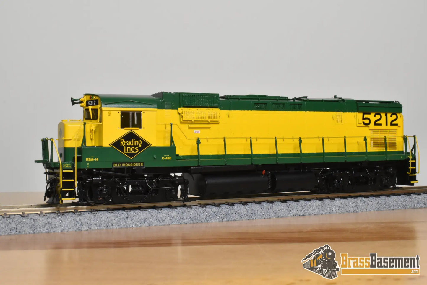 HO Brass - OMI 6350.1 Reading C-430 AAR Trucks #5212 ’Old Ironsides II’ - FP - Diesel
