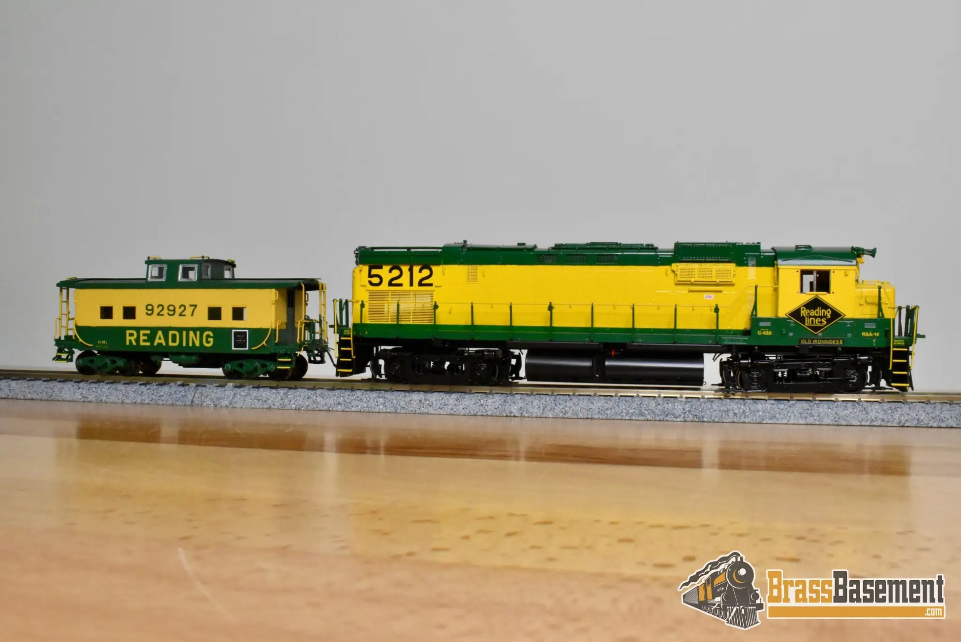HO Brass - OMI 6350.1 Reading C-430 AAR Trucks #5212 ’Old Ironsides II’ - FP - Diesel