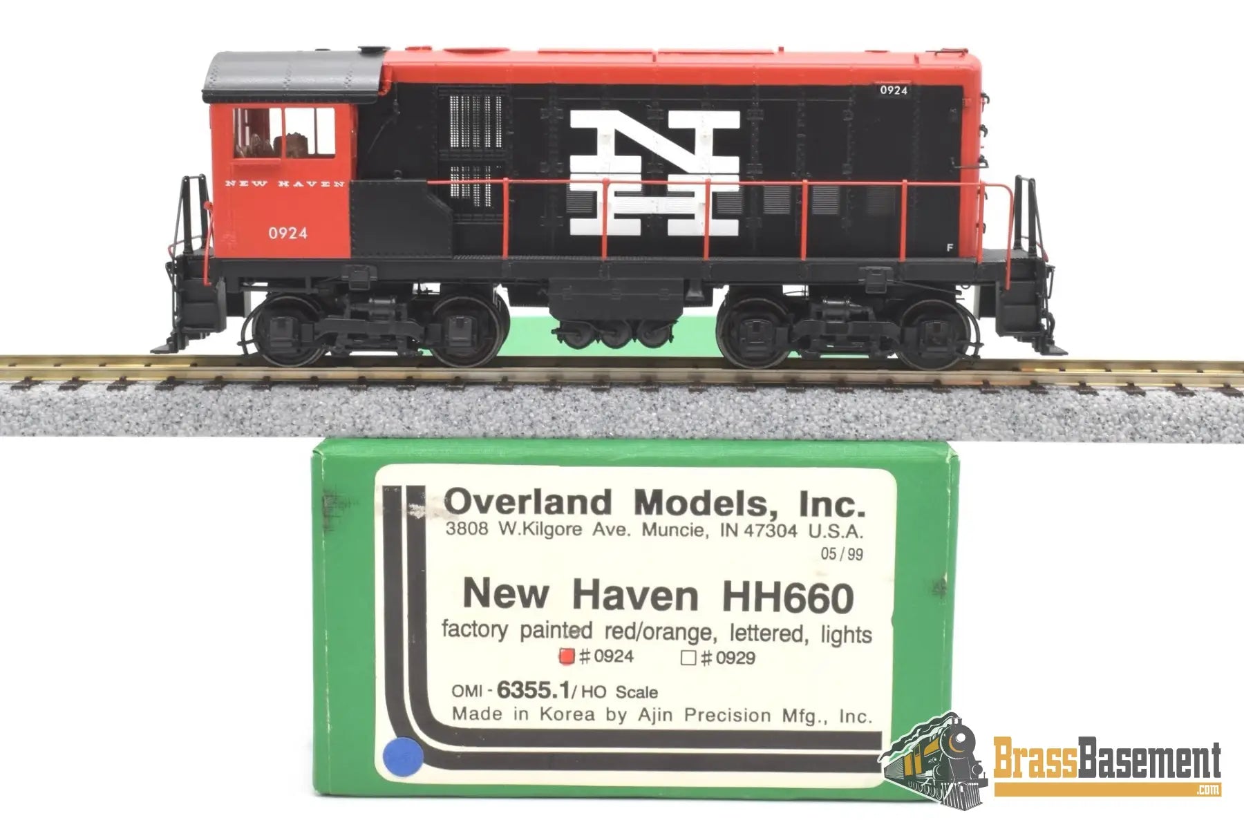 Ho Brass - Omi 6355.1 New Haven Hh660 #0924 Switcher Mcginnis Paint Only 30 Produced Diesel