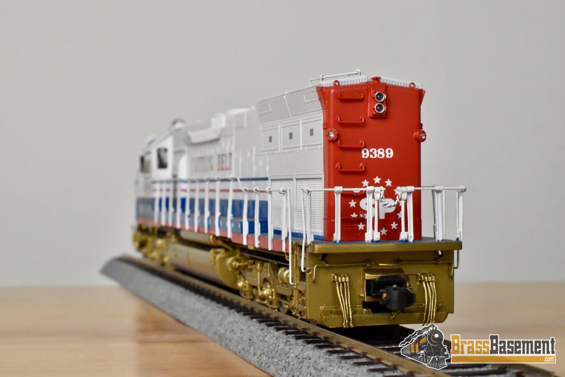HO Brass - OMI 6381.1 SSW Cotton Belt SD45T-2 Bicentennial #9389 - F/P Mint - Diesel