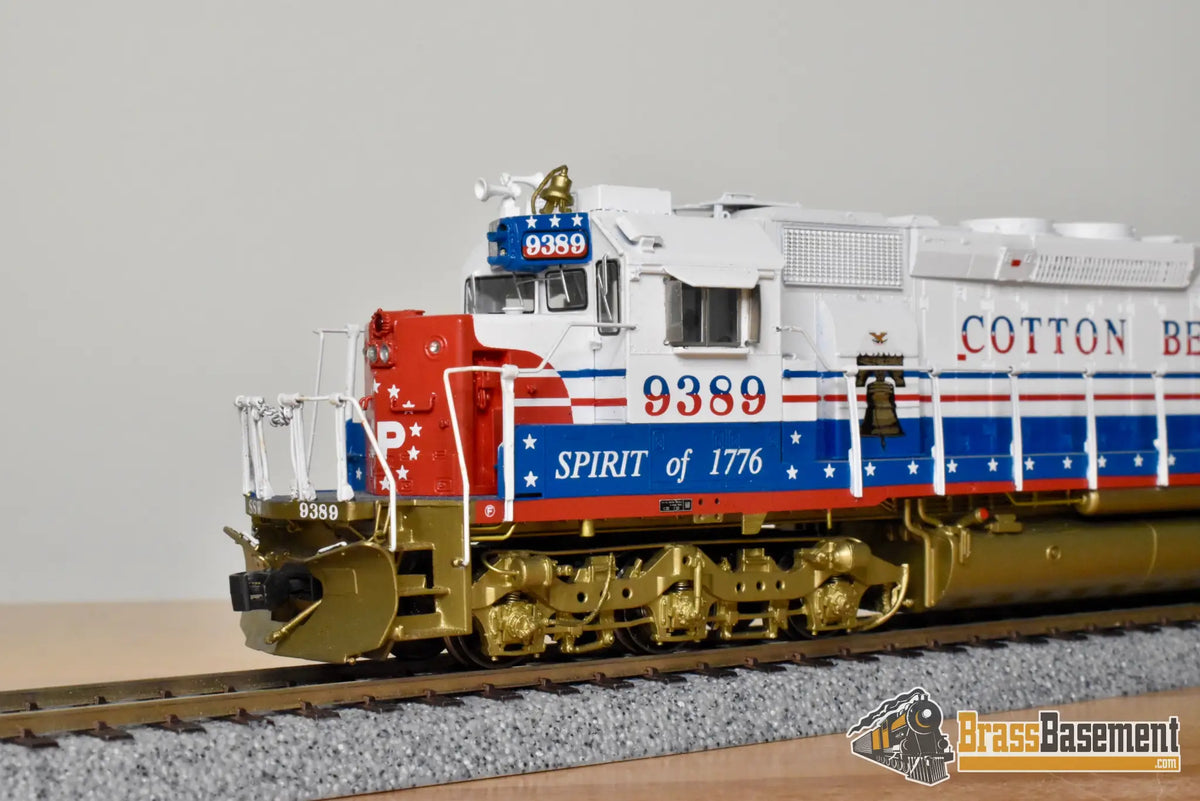 HO Brass - OMI 6381.1 SSW Cotton Belt SD45T-2 Bicentennial #9389 - F/P Mint - Diesel