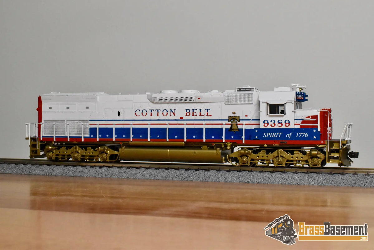 HO Brass - OMI 6381.1 SSW Cotton Belt SD45T-2 Bicentennial #9389 - F/P Mint - Diesel