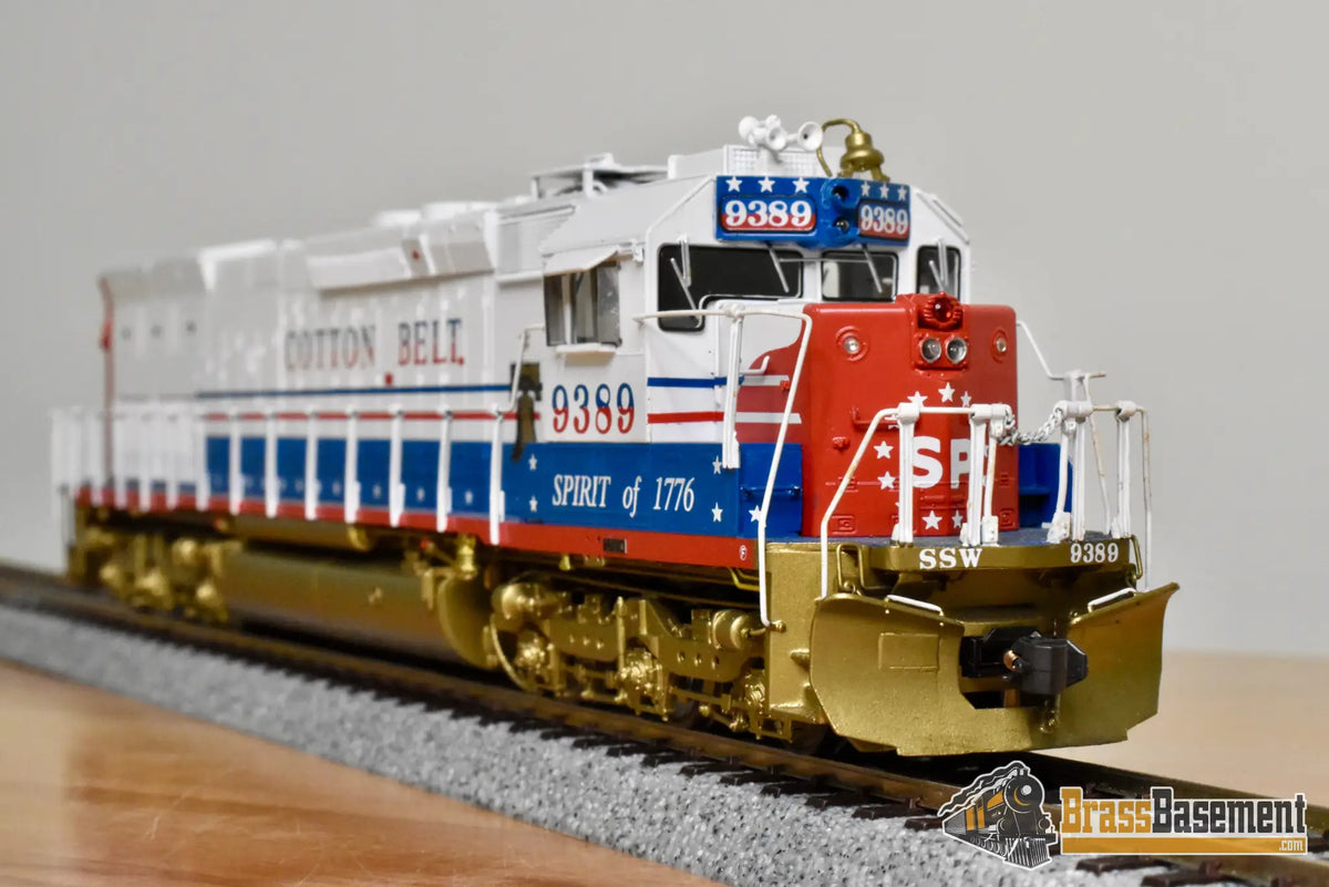 HO Brass - OMI 6381.1 SSW Cotton Belt SD45T-2 Bicentennial #9389 - F/P Mint - Diesel