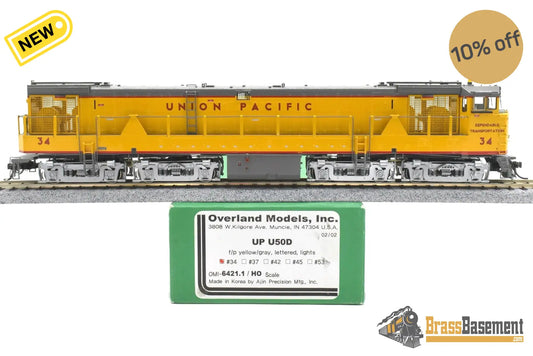 Ho Brass - Omi 6421.1 Union Pacific Up U50D #34 ‘Dependable Transportation’ F/P 2002 Run Diesel