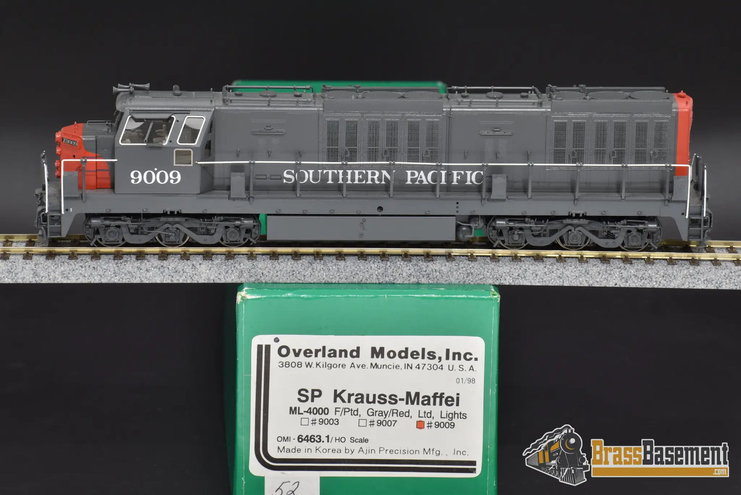 Ho Brass - Omi 6463.1 Southern Pacific Sp Krauss - Maffei #9009 Diesel