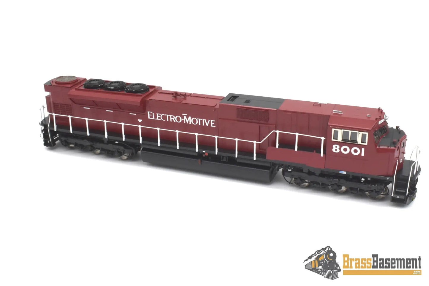Ho Brass - Omi 6529.1 Emd Sd80Mac #8001 Factory Painted Red Diesel