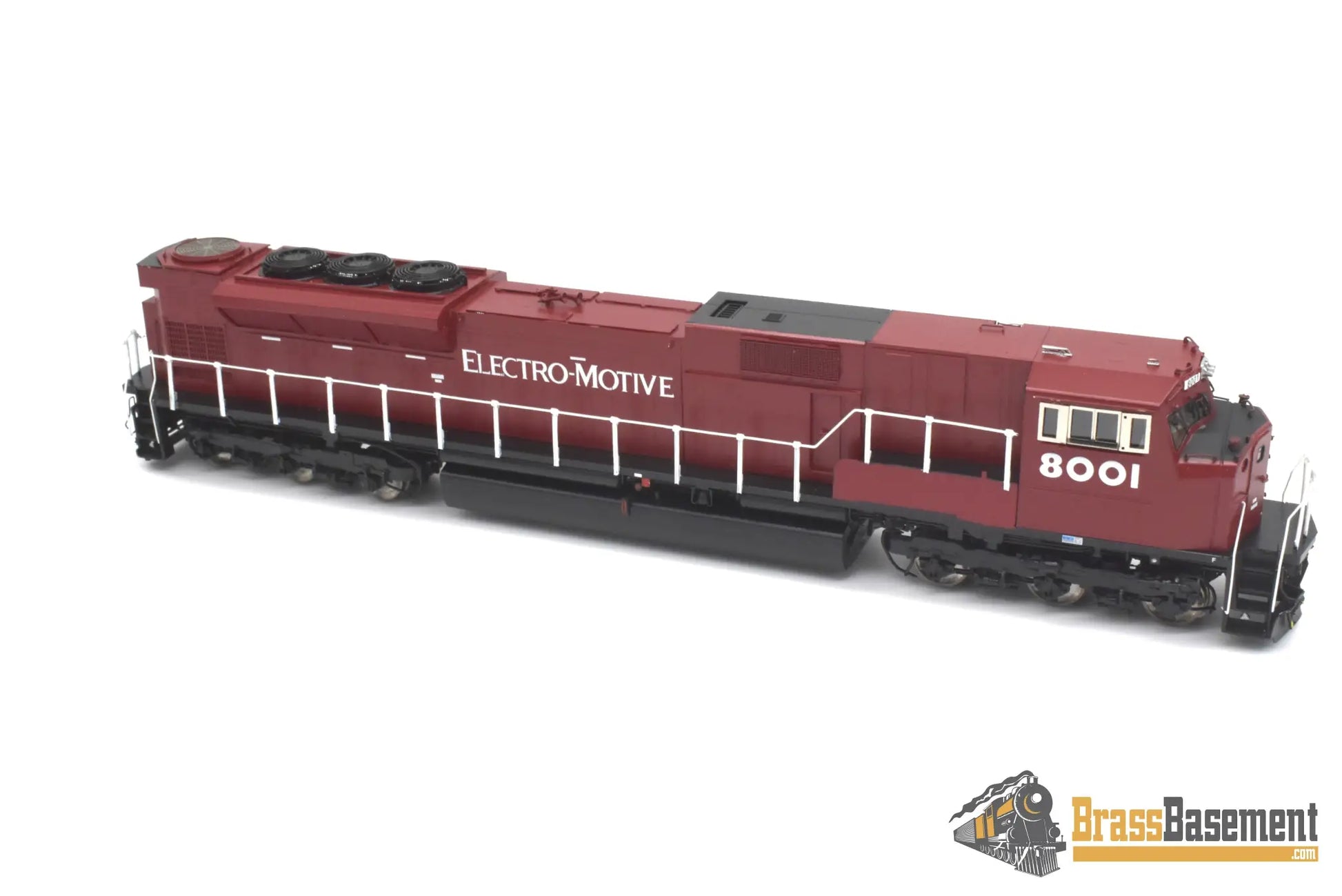 Ho Brass - Omi 6529.1 Emd Sd80Mac #8001 Factory Painted Red Diesel